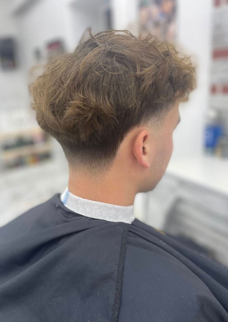 Herreklip med fade - set forfra